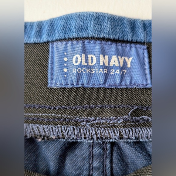 Old Navy Dark Blue Rockstar Jeans - Picture 3 of 7
